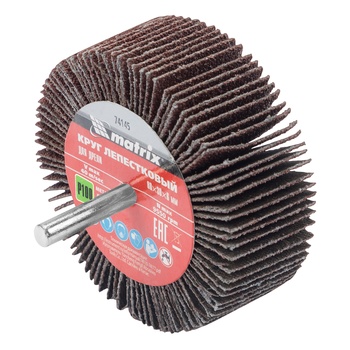 Круг лепестковый для дрели 80х30х6 мм, P100 (Matrix 74145)