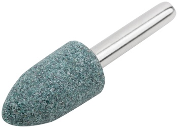 Шарошка абразивная (по металлу, камню, мрамору), хвостовик 6 мм, цилиндр с остр.наконечник. 14 х 25