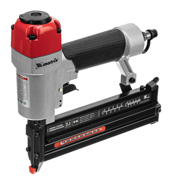 Нейлер-степлер пневматический 2 в 1, гвозди 18GA длина 10-50мм, скобы 18GA длина 25-40мм, Matrix