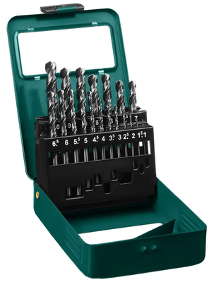 Набор сверл по металлу НС19G от 1 до 10 шаг 0,5, 19шт. HSS-G
