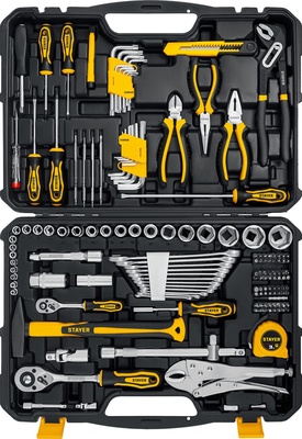 Набор инструмента 150 предм., универсальный STAYER UNIVERSAL150 Professional (27710-H150)