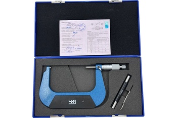 Микрометр МК-125 0,01 класс 1 ГОСТ 6507-90 ЧИЗ (поверка)