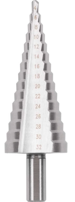 Сверло ступенчатое 4-32мм, 15 ступеней Р6М5
