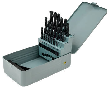 Набор сверл по металлу НС25И от 1 до 13 шаг 0,5, 25шт. Р6М5
