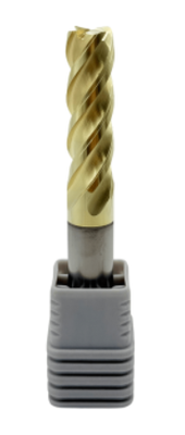 Фреза концевая ц/х ф14 (45х100) z=4 тв. сплав. ZrN по нерж. ст. и титану