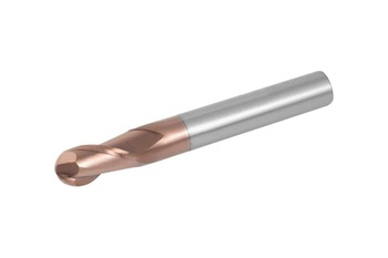 Фреза концевая ц/х ф 2 (4х50) z=2 сферическая твердосплавная, хв.4мм, R1 (по стали, нерж., чугуну)