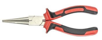 Круглогубцы 160 мм, никелированные, двухкомпонентные рукоятки