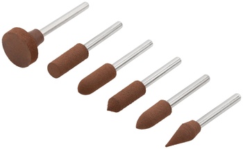 Насадки резиновые полировальные средней зернистости, набор 6 шт (FIT 36922)