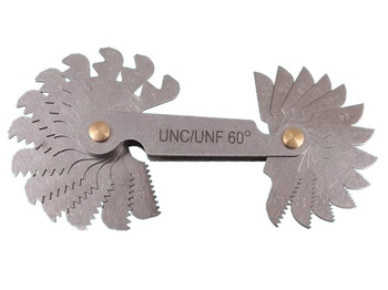 Шаблон резьбовой для дюймовой резьбы UNF 60° из 16шт. (12-80)