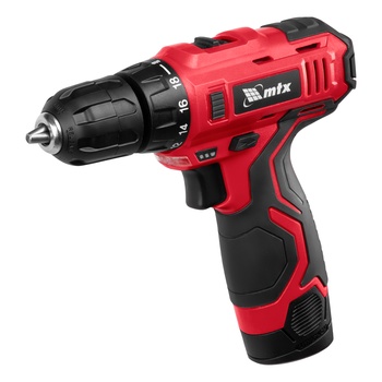 Дрель-шуруповерт аккумуляторная MCDL-12-02P, Li-Ion, 12 В, 2 акк. MTX (26181)