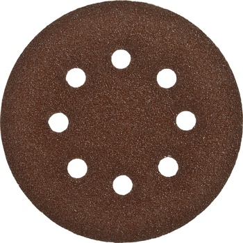 Круг шлиф. ф125мм ЗУБР ″СТАНДАРТ″ (6 отверст.),  Р80, 5шт
