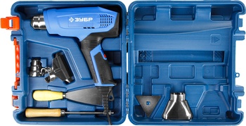 Фен технический 2000 Вт; ЗУБР, дисплей, кейс, Профессионал (ФТ-П2000 М2ДК)