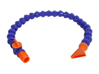 Трубка гибкая L-400мм, G3/8" с плоским соплом 24мм, с краном, для подачи СОЖ