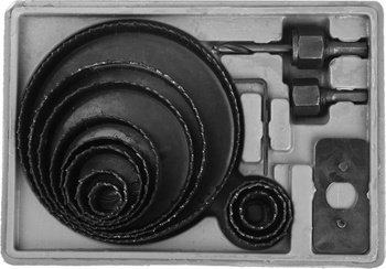 Набор кольцевых коронок по дереву, 12 шт, 19-127 мм, STAYER Maxcut (29600-H15)