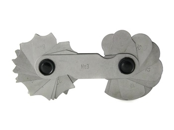 Шаблон радиусный №3 (R7;8;9;10;11;12;14;16;18;20;22;25)