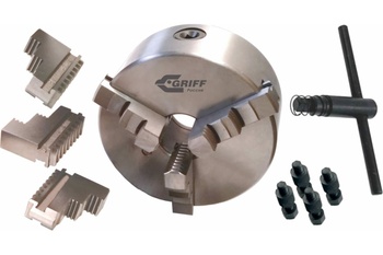 Патрон токарный 250мм, 3-х кулач., 7100-0037П (К11-250/C8) "GRIFF"