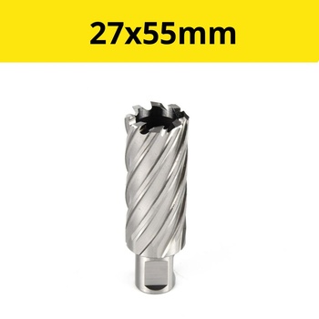 Сверло корончатое (фреза кольцевая) ф27х55 HSS Weldon19