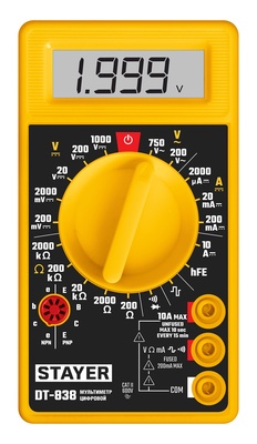 Мультиметр цифровой DT-838 STAYER (45306)