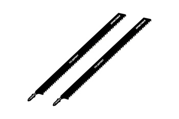 Полотна для электролобзика по дереву, 2 шт, T1044DP, 250 мм