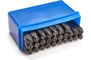 Клейма буквенные № 4 (латинский шрифт) сталь