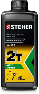 Масло минеральное STEHER 2T-M, для 2-тактн.двигателей, 1л